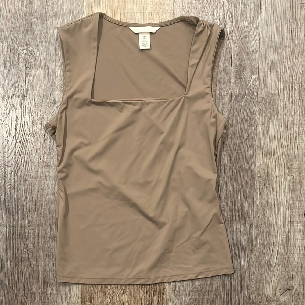 H&M Women's Beige Tank Top